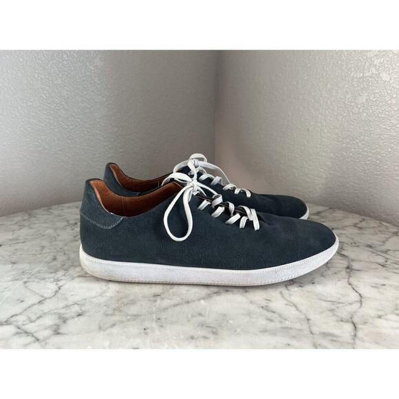 Beckett Simonon Other - Beckett Simonon Sneakers Mens Size 13 Blue Suede Lace Up Shoes Geller Trainers